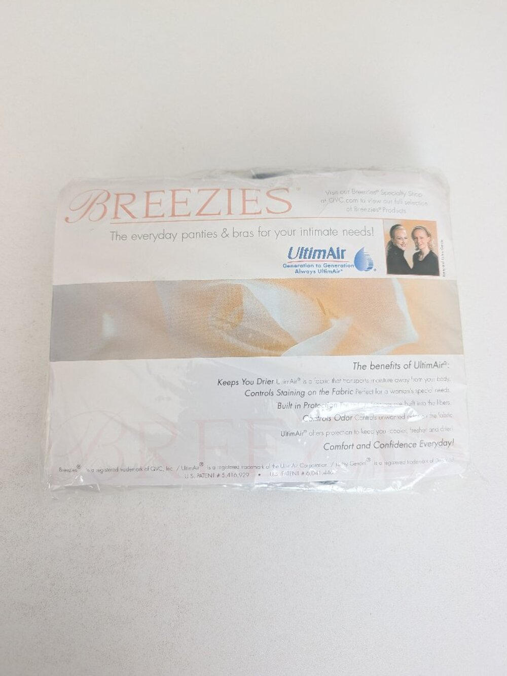 Breezies Set of 4 Nylon Lycra Full Cut Women's Briefs w/UltimAir Pink Size 8